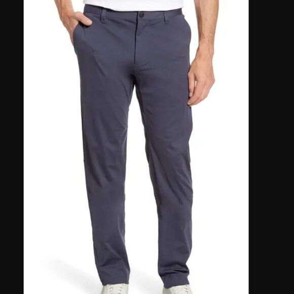 NWT Rhone Commuter Flex-Knit Straight Regular Fit Pants in Iron 1 Size 28 - Picture 1 of 3